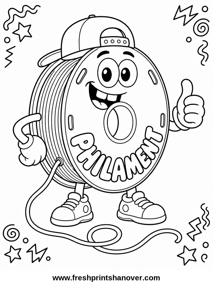 Philament coloring page preview